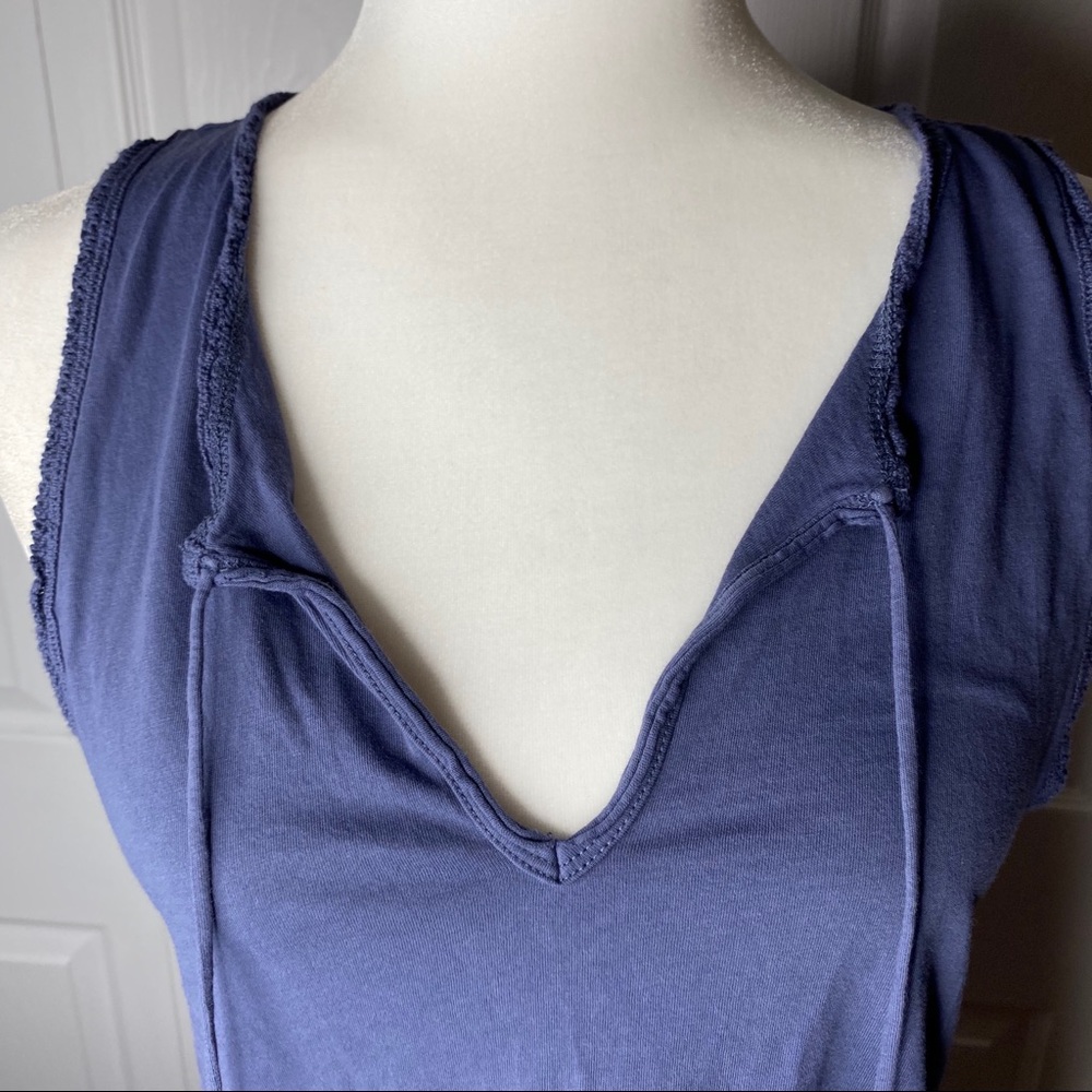🔥SOLD🔥Abercrombie & Fitch Tank Top Slate Blue Size Small - Picture 8 of 16